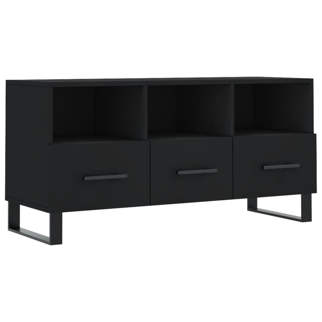 VidaXL Tv-meubel 102x36x50 cm bewerkt hout zwart