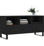 VidaXL Tv-meubel 102x36x50 cm bewerkt hout zwart