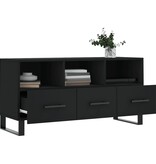VidaXL Tv-meubel 102x36x50 cm bewerkt hout zwart