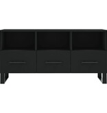 VidaXL Tv-meubel 102x36x50 cm bewerkt hout zwart
