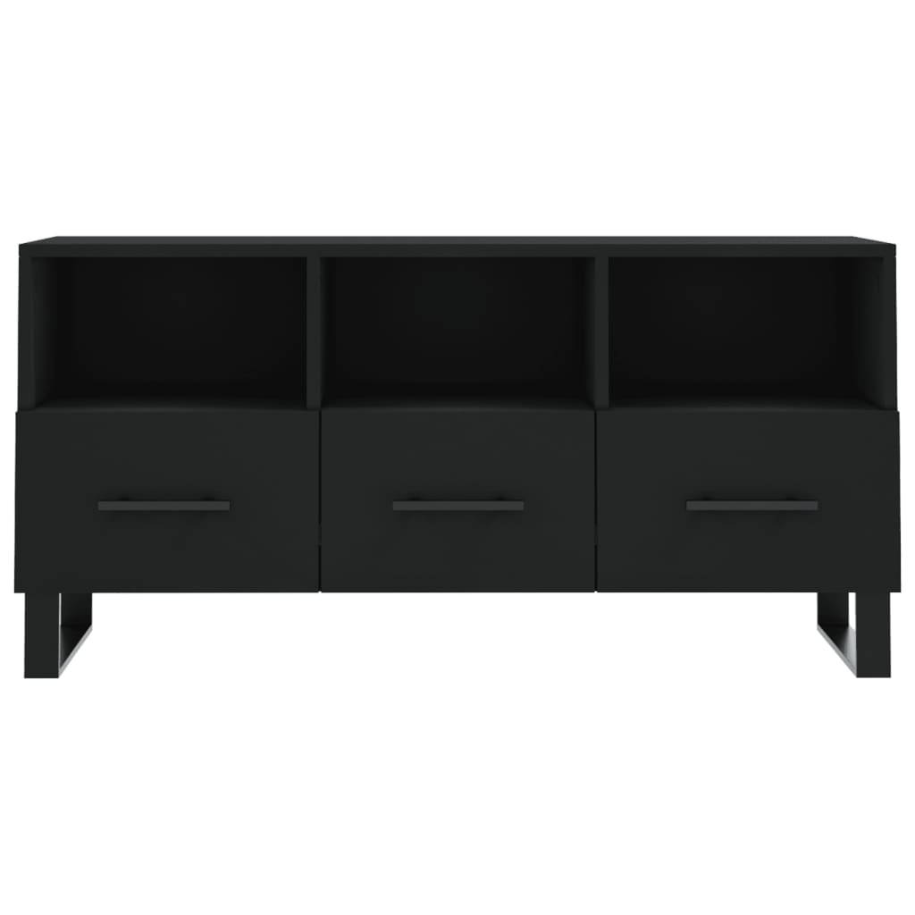VidaXL Tv-meubel 102x36x50 cm bewerkt hout zwart