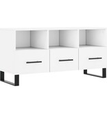 VidaXL Tv-meubel 102x36x50 cm bewerkt hout wit