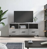 VidaXL Tv-meubel 102x36x50 cm bewerkt hout grijs sonoma eikenkleurig