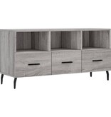 VidaXL Tv-meubel 102x36x50 cm bewerkt hout grijs sonoma eikenkleurig