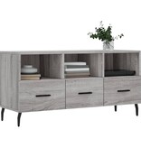 VidaXL Tv-meubel 102x36x50 cm bewerkt hout grijs sonoma eikenkleurig