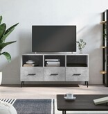 VidaXL Tv-meubel 102x36x50 cm bewerkt hout betongrijs