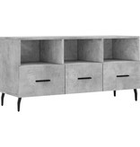 VidaXL Tv-meubel 102x36x50 cm bewerkt hout betongrijs