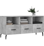 VidaXL Tv-meubel 102x36x50 cm bewerkt hout betongrijs