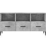 VidaXL Tv-meubel 102x36x50 cm bewerkt hout betongrijs