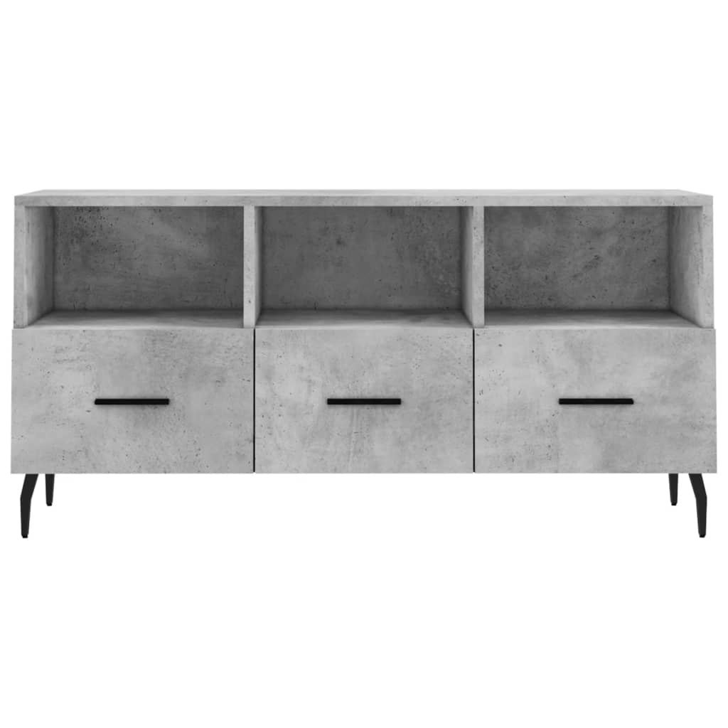 VidaXL Tv-meubel 102x36x50 cm bewerkt hout betongrijs