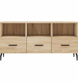 VidaXL Tv-meubel 102x36x50 cm bewerkt hout sonoma eikenkleurig