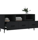 VidaXL Tv-meubel 102x36x50 cm bewerkt hout zwart