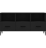 VidaXL Tv-meubel 102x36x50 cm bewerkt hout zwart