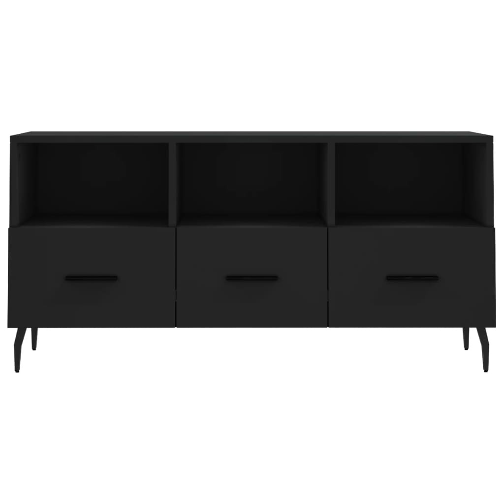 VidaXL Tv-meubel 102x36x50 cm bewerkt hout zwart