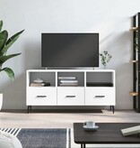 VidaXL Tv-meubel 102x36x50 cm bewerkt hout wit
