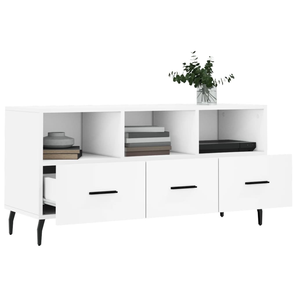 VidaXL Tv-meubel 102x36x50 cm bewerkt hout wit
