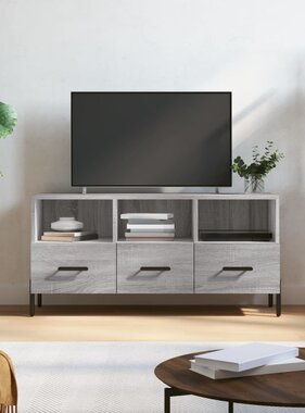 VidaXL Tv-meubel 102x36x50 cm bewerkt hout grijs sonoma eikenkleurig