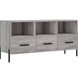 VidaXL Tv-meubel 102x36x50 cm bewerkt hout grijs sonoma eikenkleurig