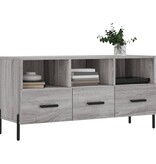 VidaXL Tv-meubel 102x36x50 cm bewerkt hout grijs sonoma eikenkleurig
