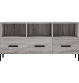 VidaXL Tv-meubel 102x36x50 cm bewerkt hout grijs sonoma eikenkleurig