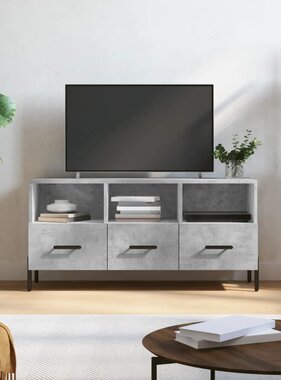 VidaXL Tv-meubel 102x36x50 cm bewerkt hout betongrijs