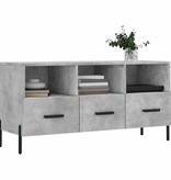 VidaXL Tv-meubel 102x36x50 cm bewerkt hout betongrijs