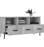 VidaXL Tv-meubel 102x36x50 cm bewerkt hout betongrijs