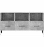 VidaXL Tv-meubel 102x36x50 cm bewerkt hout betongrijs