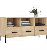 VidaXL Tv-meubel 102x36x50 cm bewerkt hout sonoma eikenkleurig