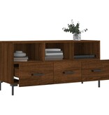 VidaXL Tv-meubel 102x36x50 cm bewerkt hout bruineikenkleurig