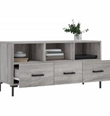 VidaXL Tv-meubel 102x36x50 cm bewerkt hout grijs sonoma eikenkleurig