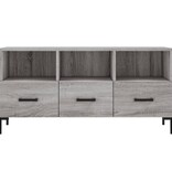 VidaXL Tv-meubel 102x36x50 cm bewerkt hout grijs sonoma eikenkleurig
