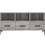 vidaXL Tv-meubel 102x36x50 cm bewerkt hout grijs sonoma eikenkleurig