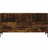 vidaXL Tv-meubel 102x36x50 cm bewerkt hout gerookt eikenkleurig