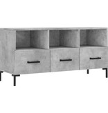 VidaXL Tv-meubel 102x36x50 cm bewerkt hout betongrijs