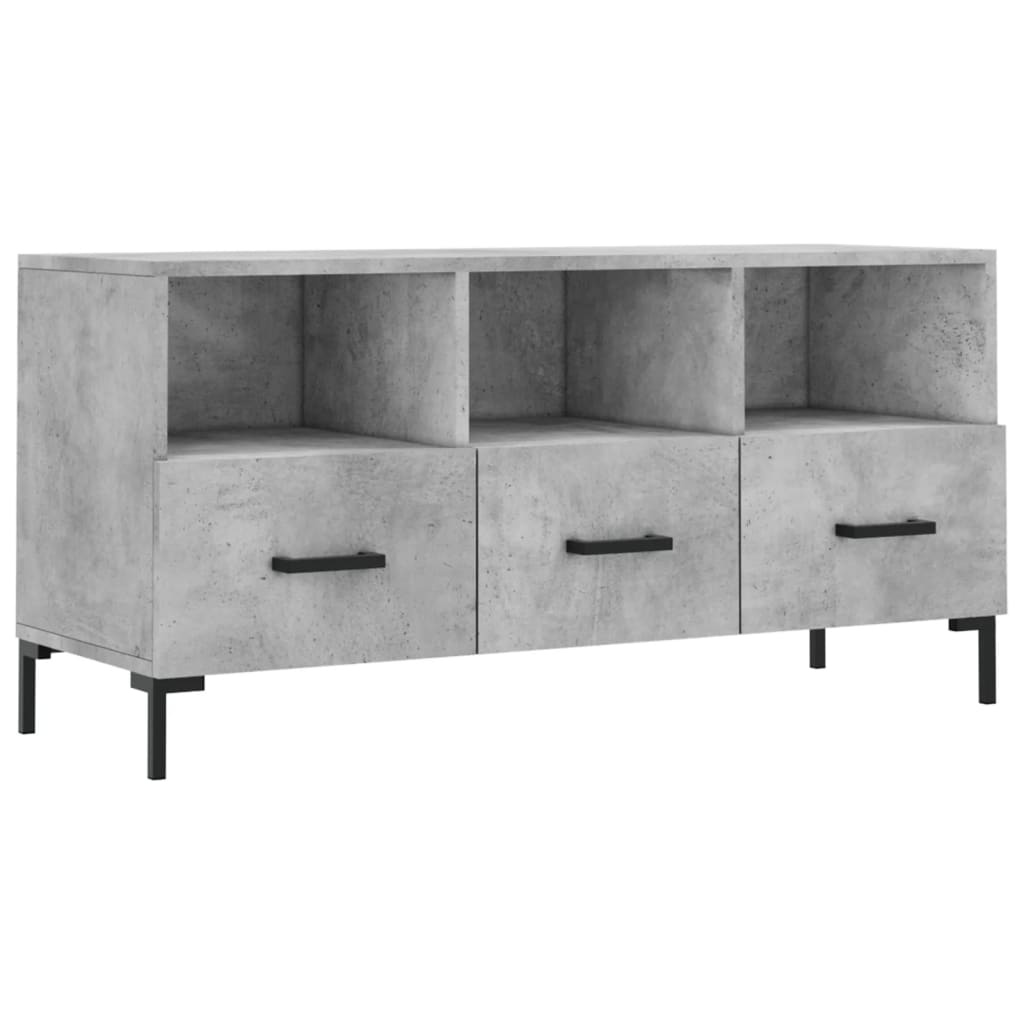 VidaXL Tv-meubel 102x36x50 cm bewerkt hout betongrijs