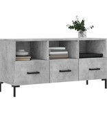 VidaXL Tv-meubel 102x36x50 cm bewerkt hout betongrijs