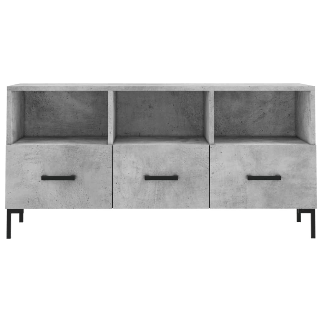 VidaXL Tv-meubel 102x36x50 cm bewerkt hout betongrijs