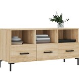 vidaXL Tv-meubel 102x36x50 cm bewerkt hout sonoma eikenkleurig