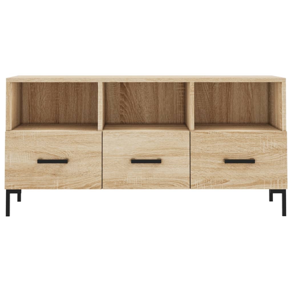 VidaXL Tv-meubel 102x36x50 cm bewerkt hout sonoma eikenkleurig