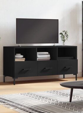 VidaXL Tv-meubel 102x36x50 cm bewerkt hout zwart