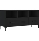 VidaXL Tv-meubel 102x36x50 cm bewerkt hout zwart