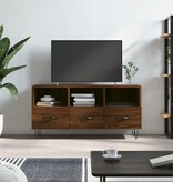 VidaXL Tv-meubel 102x36x50 cm bewerkt hout bruineikenkleurig