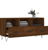 VidaXL Tv-meubel 102x36x50 cm bewerkt hout bruineikenkleurig