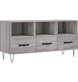 vidaXL Tv-meubel 102x36x50 cm bewerkt hout grijs sonoma eikenkleurig