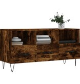 vidaXL Tv-meubel 102x36x50 cm bewerkt hout gerookt eikenkleurig