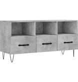 VidaXL Tv-meubel 102x36x50 cm bewerkt hout betongrijs