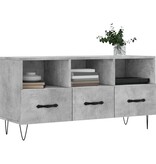 VidaXL Tv-meubel 102x36x50 cm bewerkt hout betongrijs