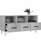 vidaXL Tv-meubel 102x36x50 cm bewerkt hout betongrijs