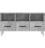 VidaXL Tv-meubel 102x36x50 cm bewerkt hout betongrijs